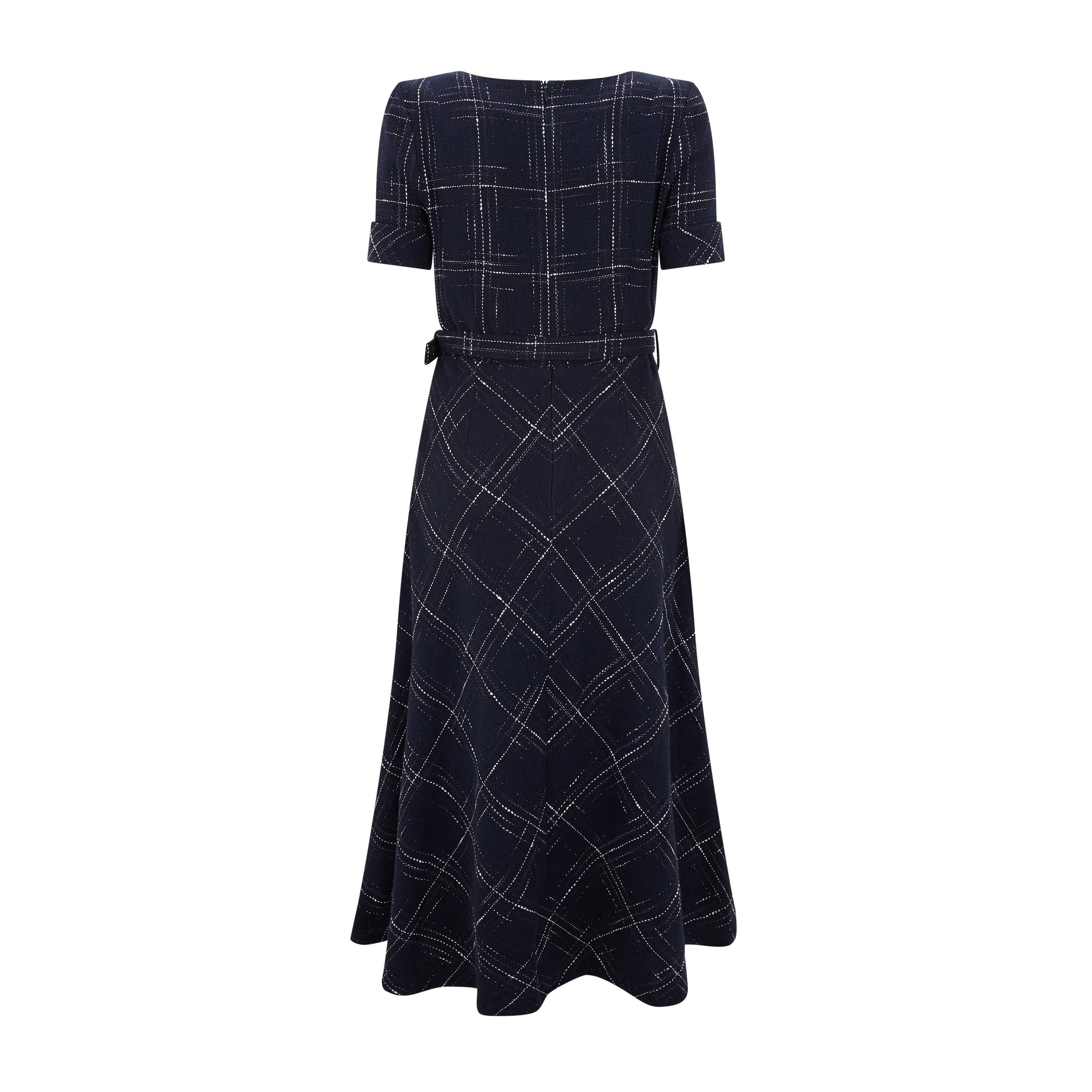 Viva Check Tweed Dress - Image 2