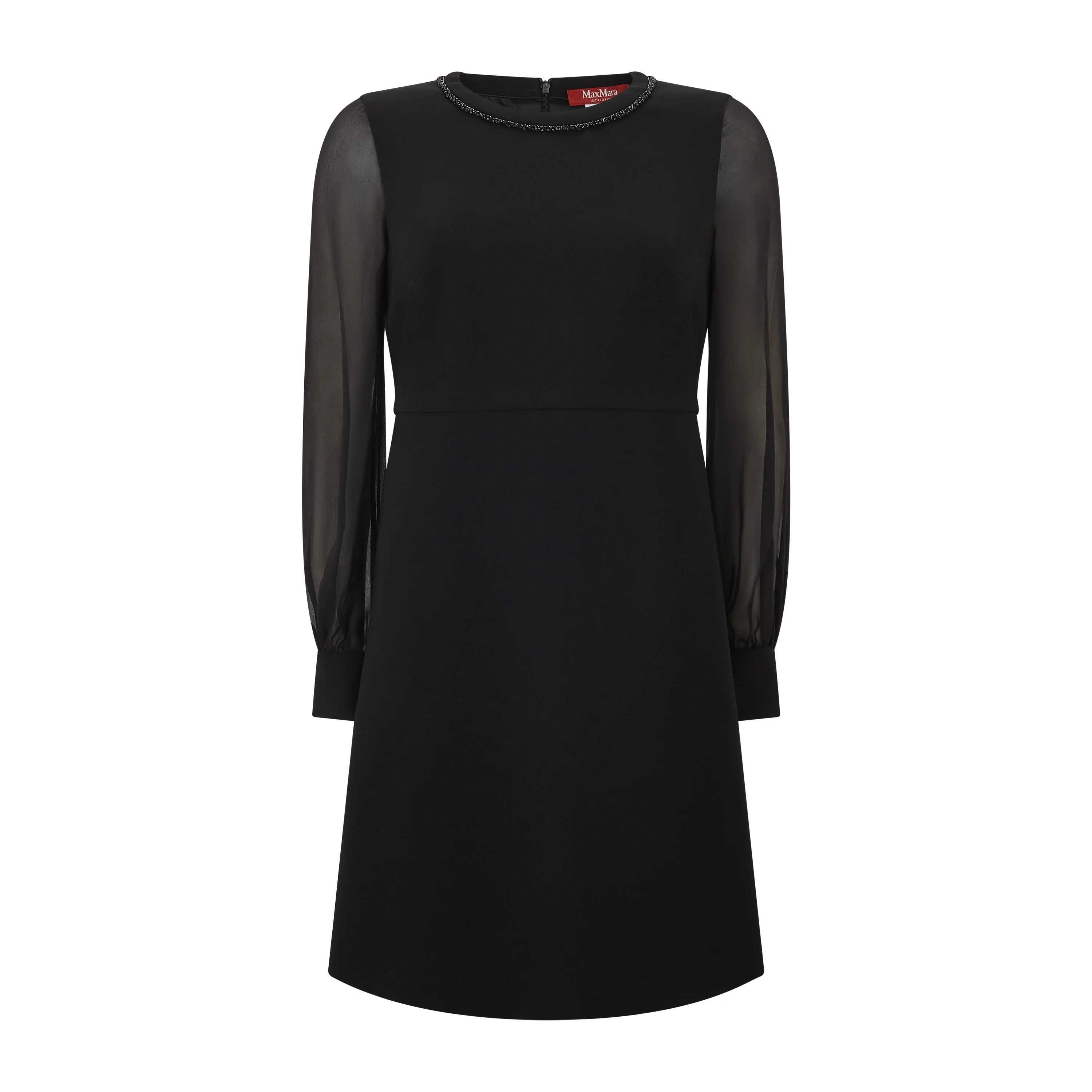 Volto Tailored Cady Silk Sleeve Dress