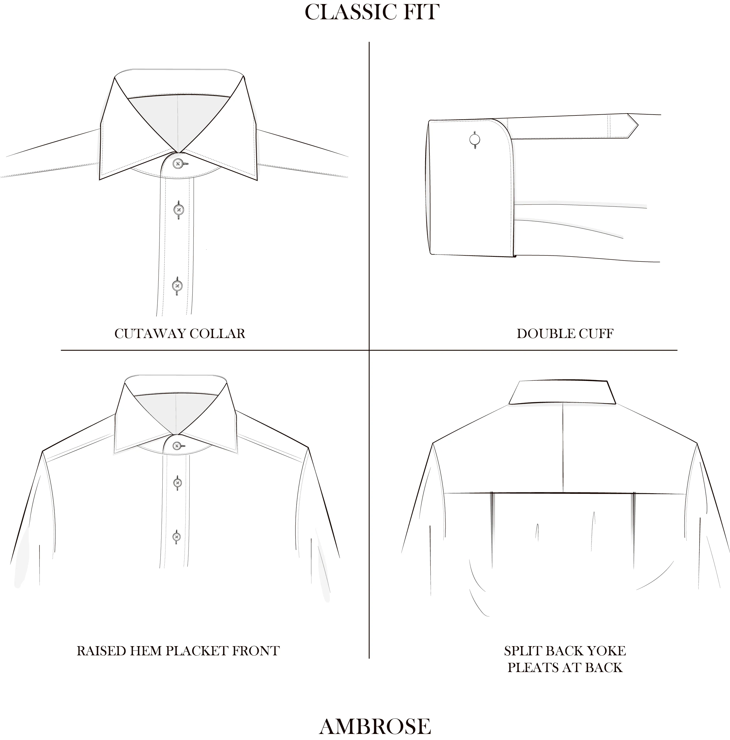 Ambrose White Royal Oxford Cotton Shirt - Image 3