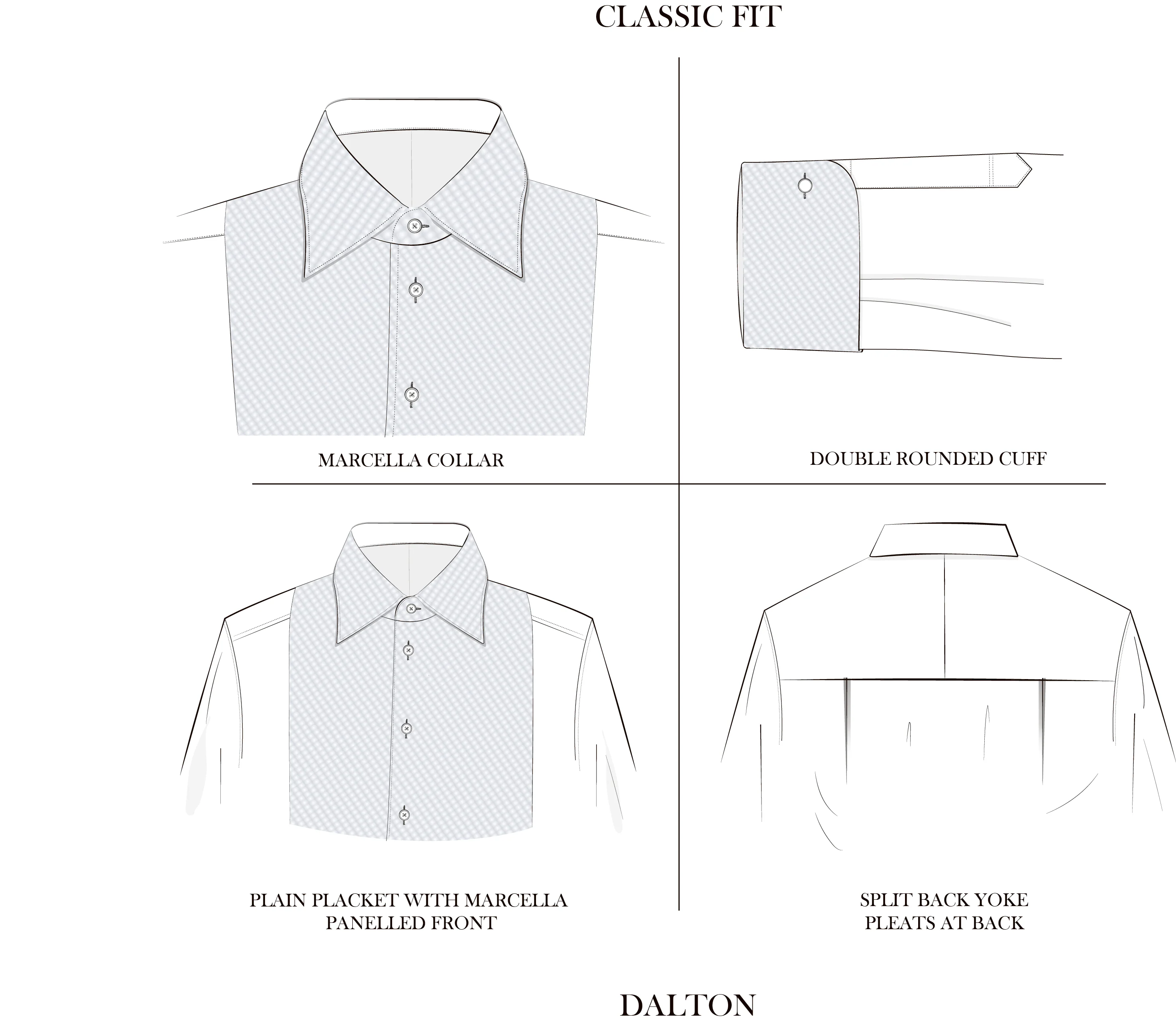 Dalton White Traditional Marcella Shirt - Image 6