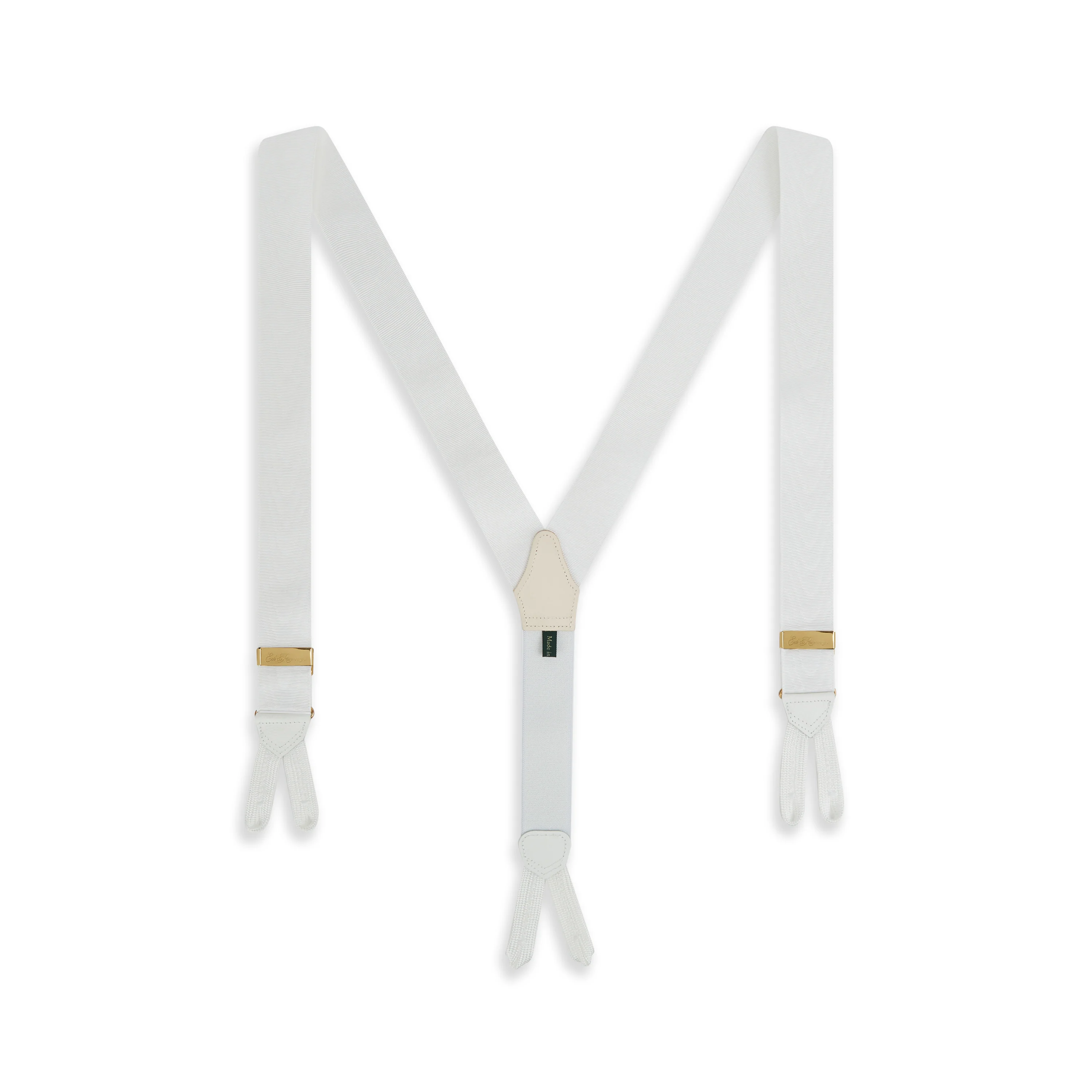 White Moire Braces - Image 2