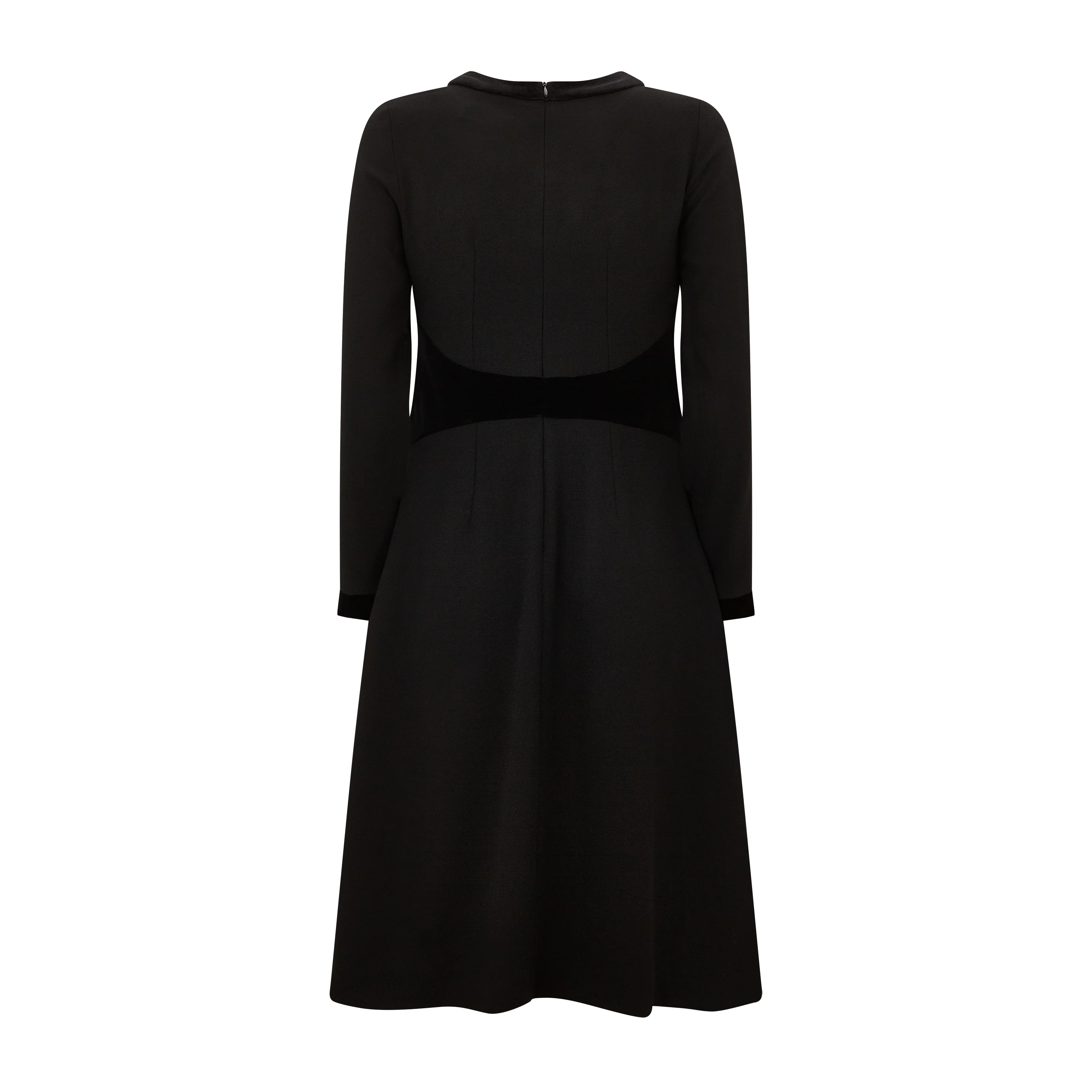 Wilder Wool Crepe Velvet Dress - Image 2