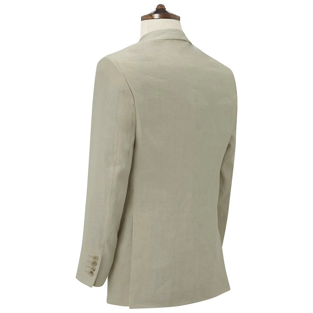 William Beige Linen Jacket - Image 3