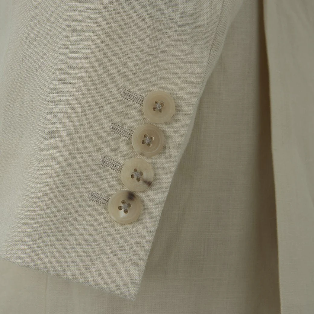 William Beige Linen Jacket - Image 4