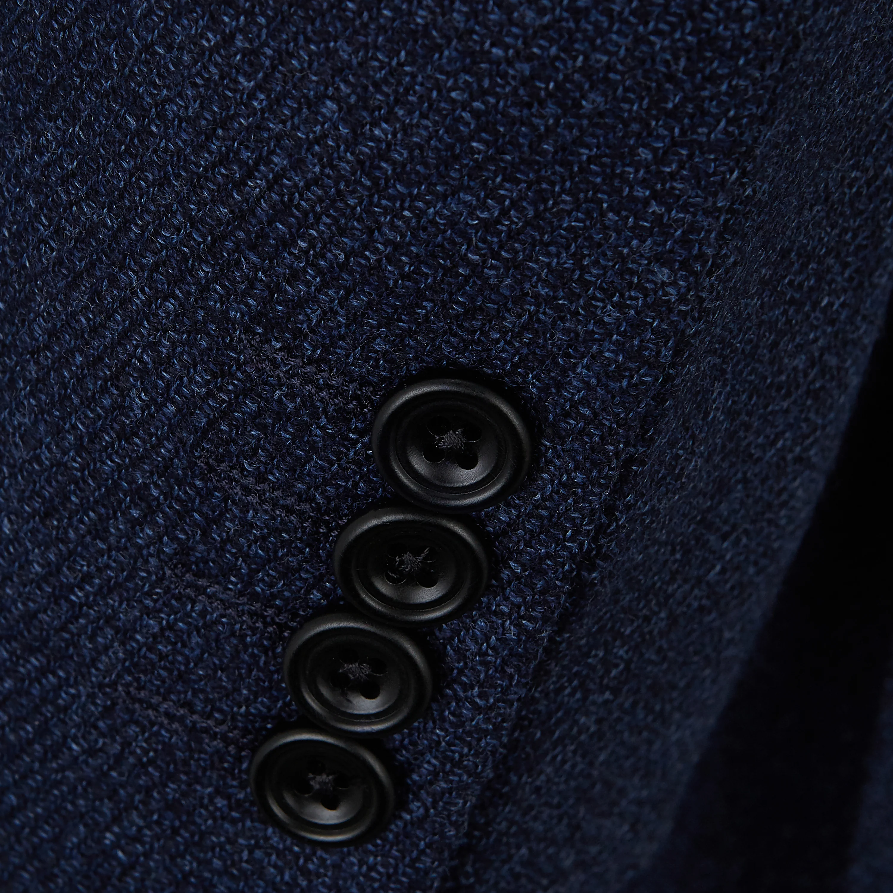 William Navy Tweed Wool and Silk Jacket - Image 4