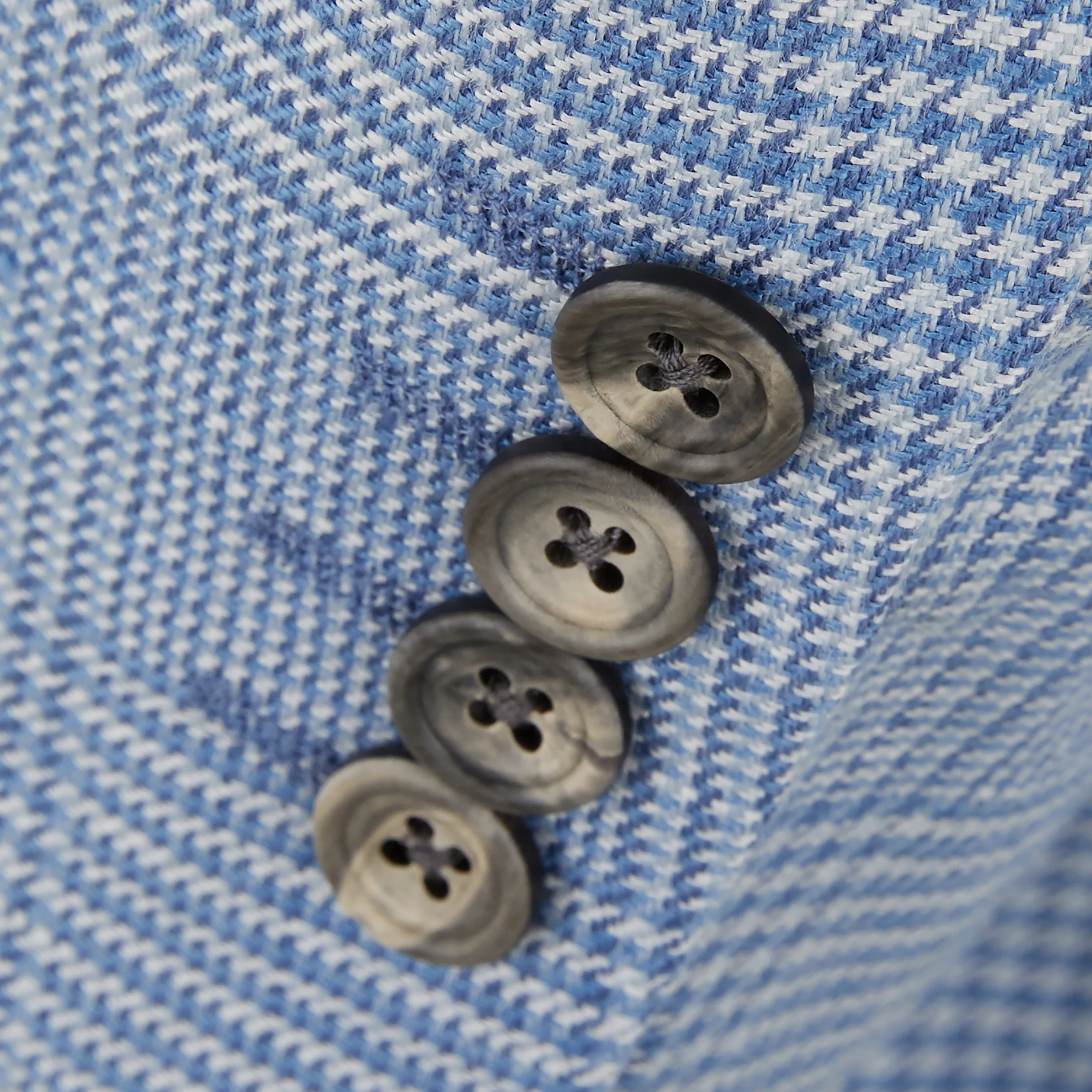 William Blue White Prince Of Wales Check Jacket - Image 3