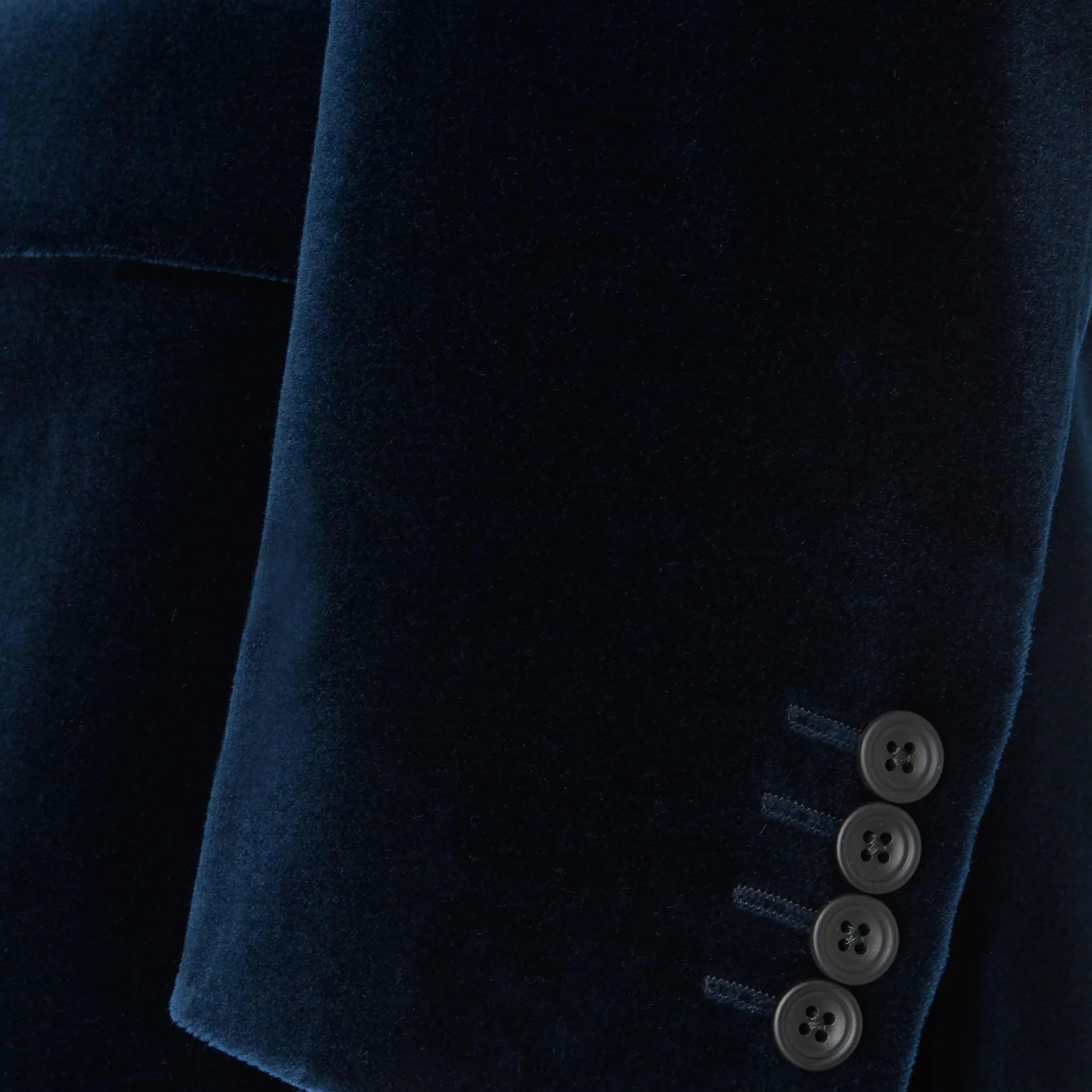 William French Navy Velvet Jacket - Image 4