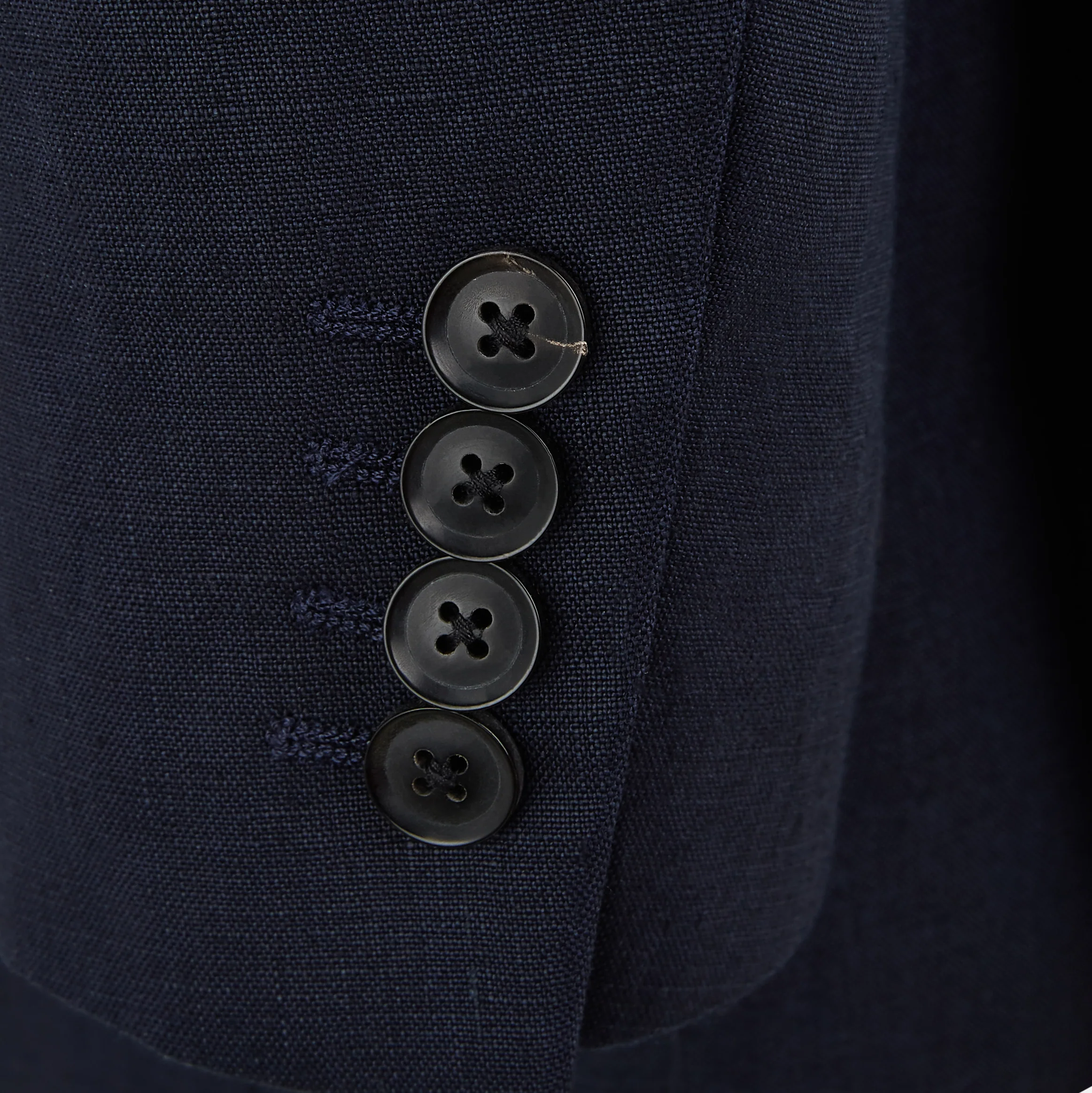 William Navy Linen Jacket - Image 5