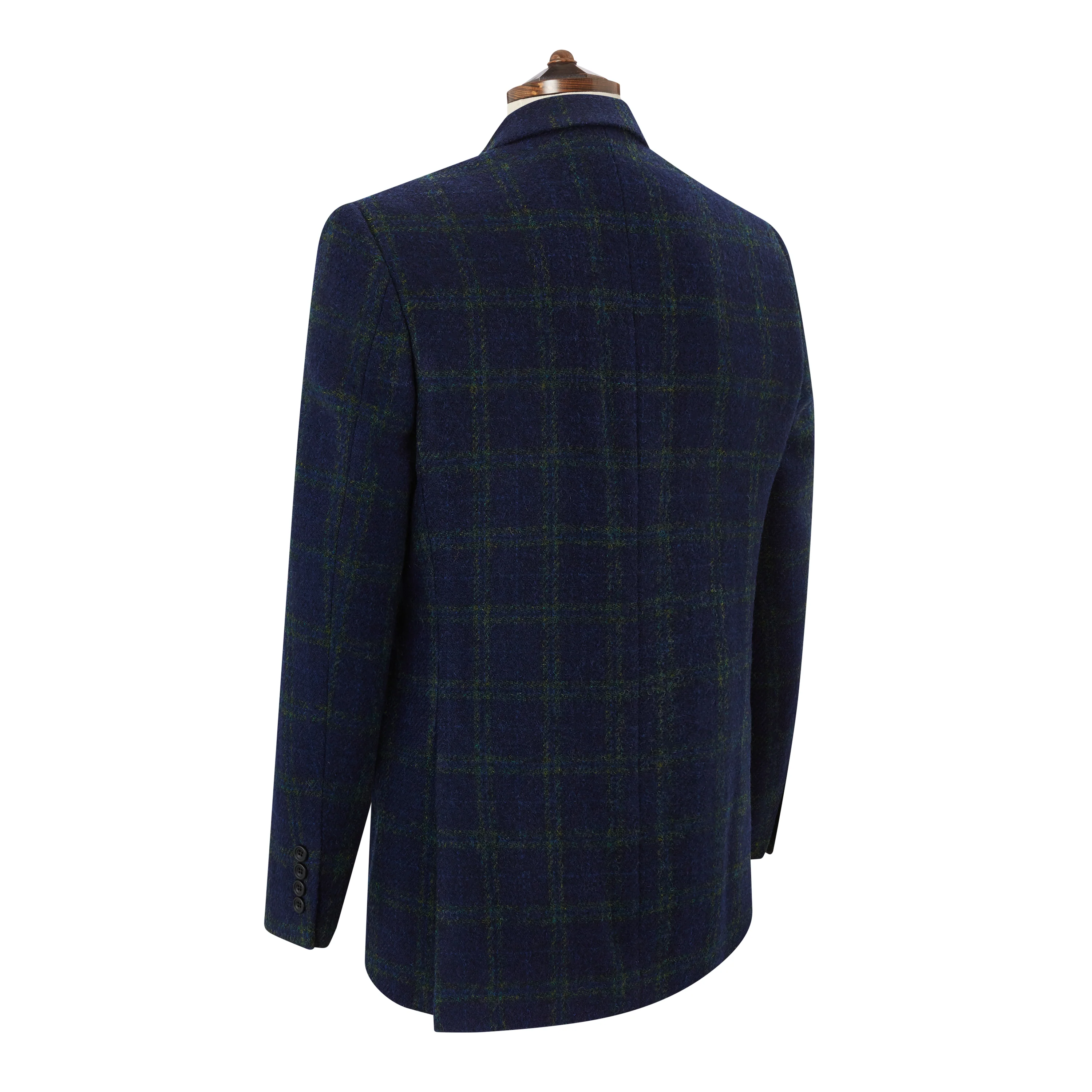 William Navy Check Tweed Jacket - Image 2