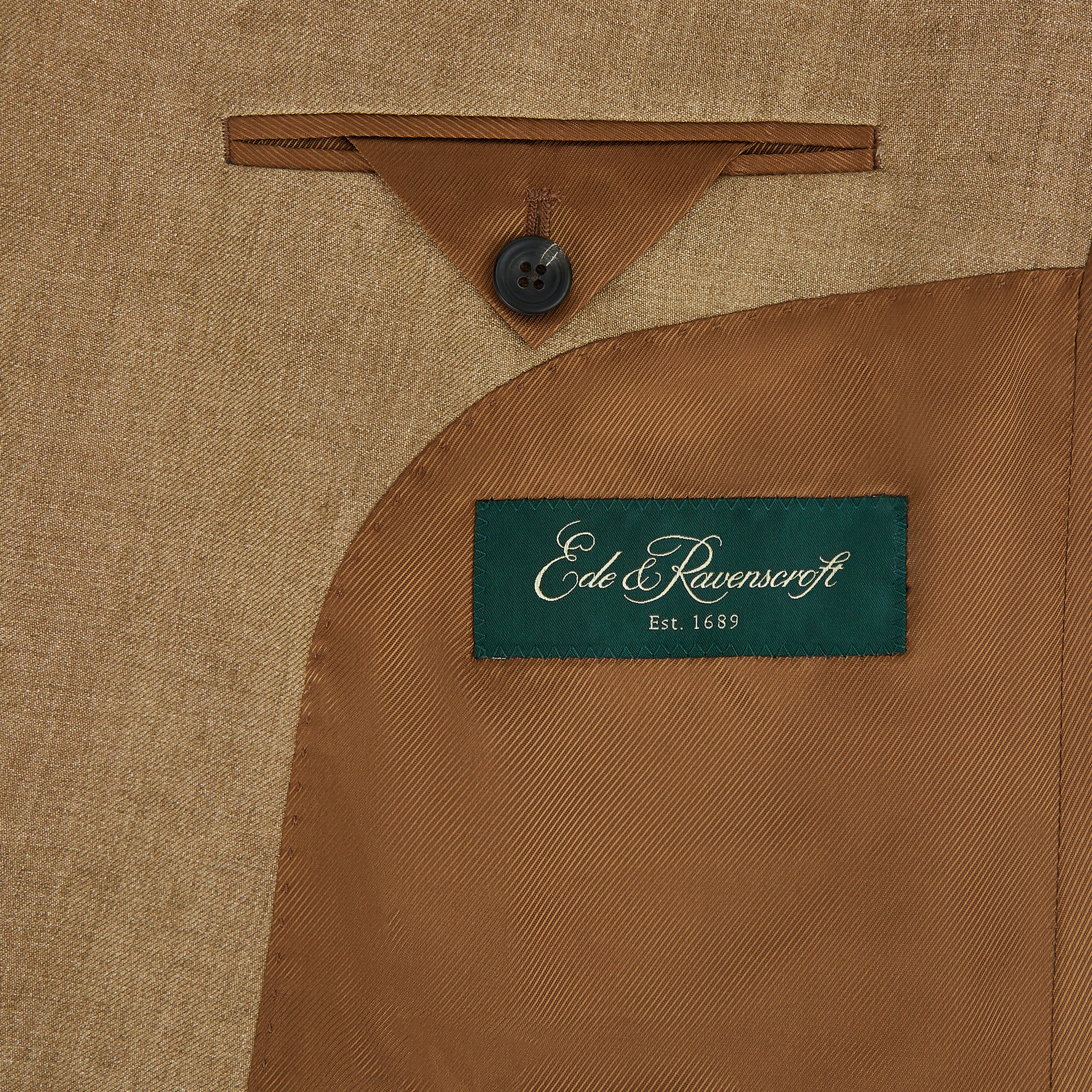William Tobacco Linen Jacket - Image 5