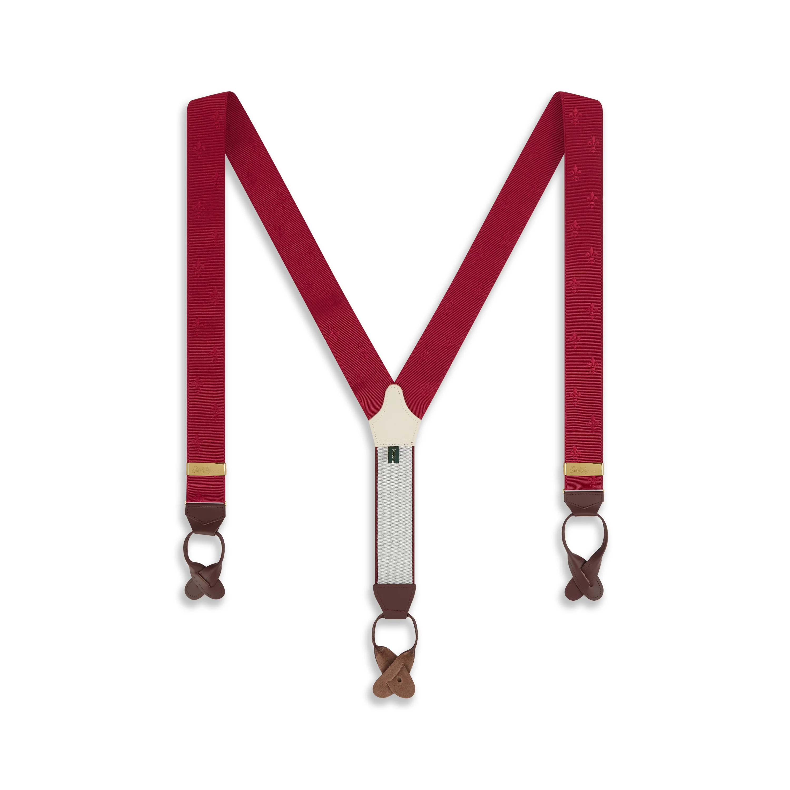 Wine Fleur De Lys Braces - Image 2