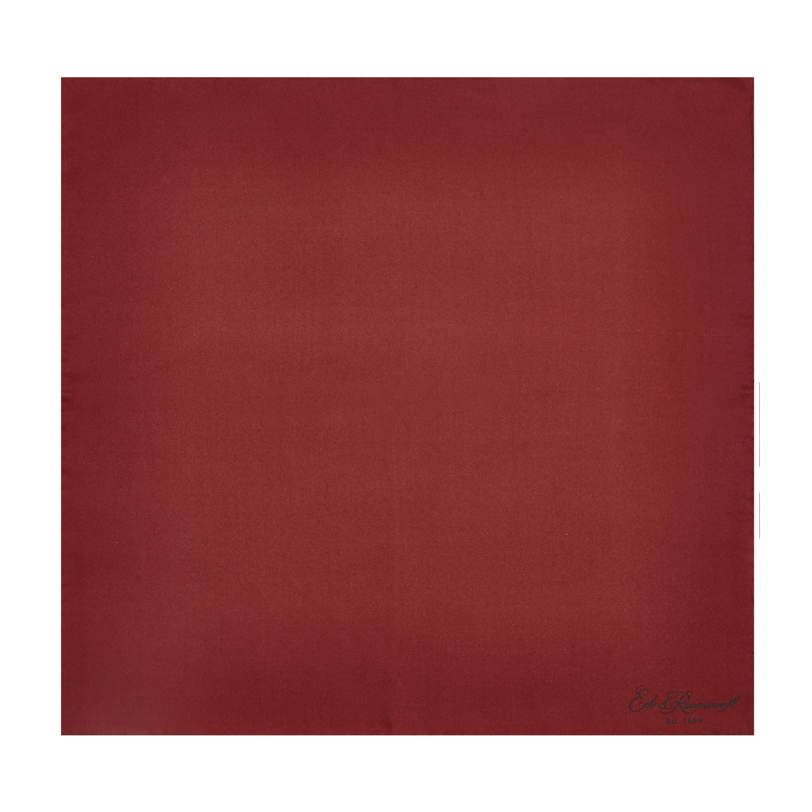 Wine Silk Fine Twill Pocket Square