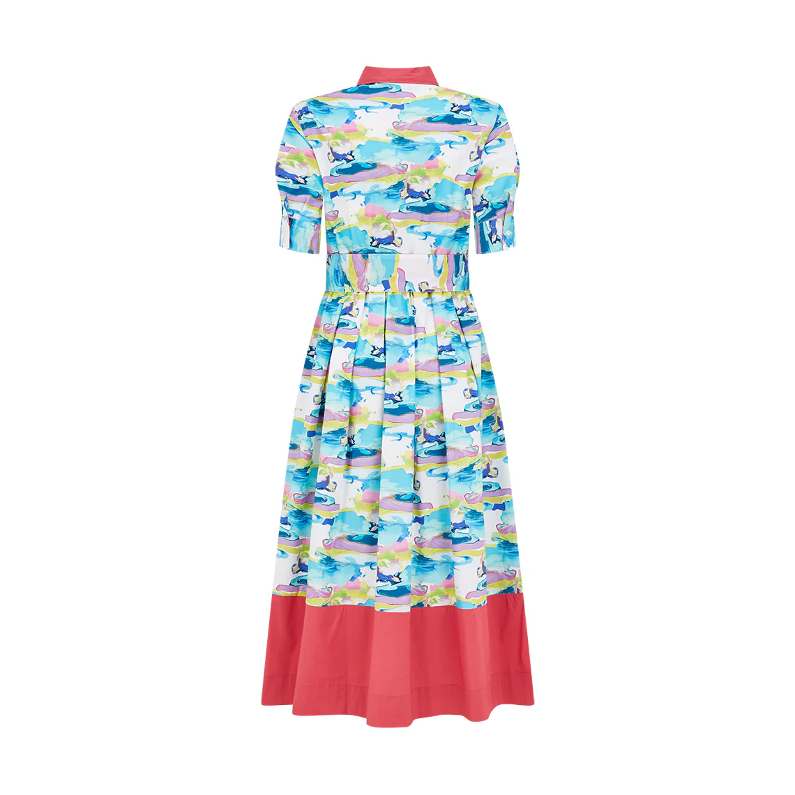 Zallena 3/4 Sleeve Cotton Shirt Dress - Image 2
